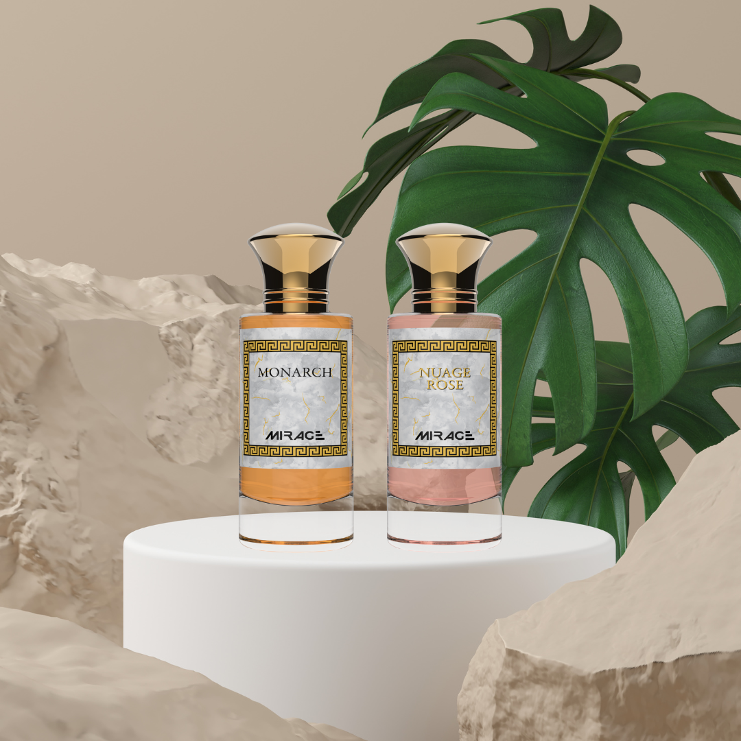 Parfect - Parfumerie Mirage - Parfums orientaux - Parfums Monarch et Nuage Rose 
